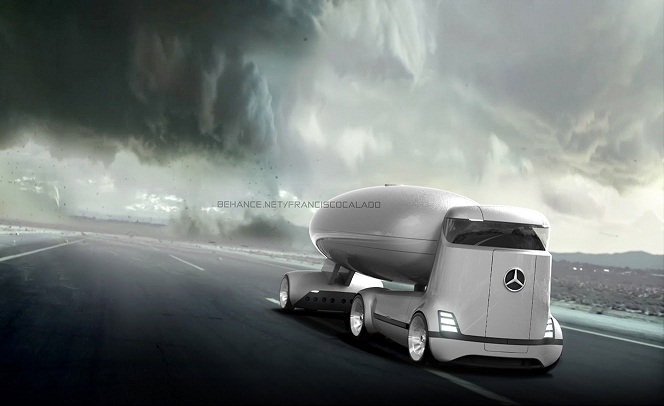 کامیون های عجیب بنز در آینده +عکس